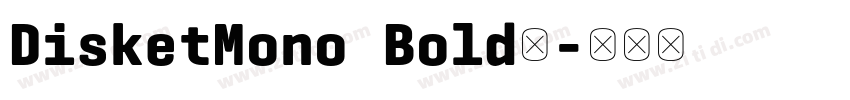 DisketMono Bold◆字体转换